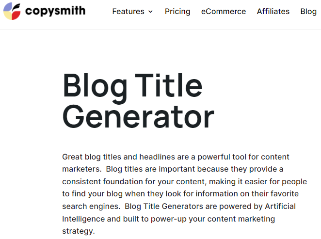 copysmith blog title generator